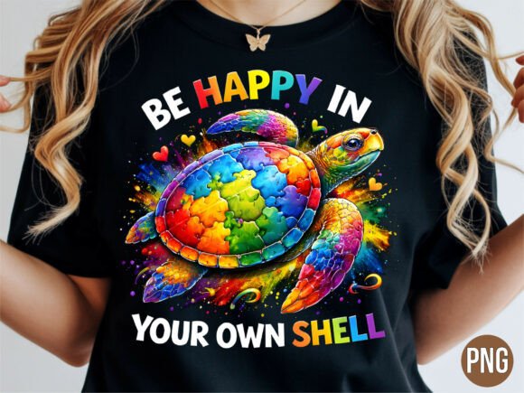 Autism Turtle Happy Own Shell PNG