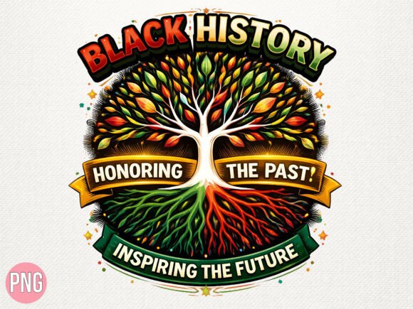 Black History Month Tree PNG T-shirt Design