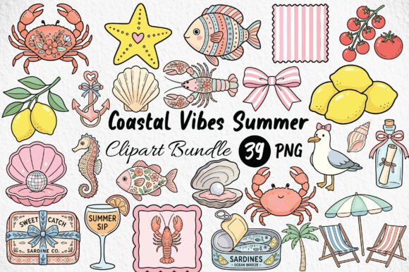 Coastal Vibes Summer Clipart Guide