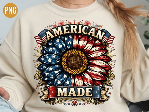 Evaluating the American Made Sunflower Flag PNG for Creative Projects