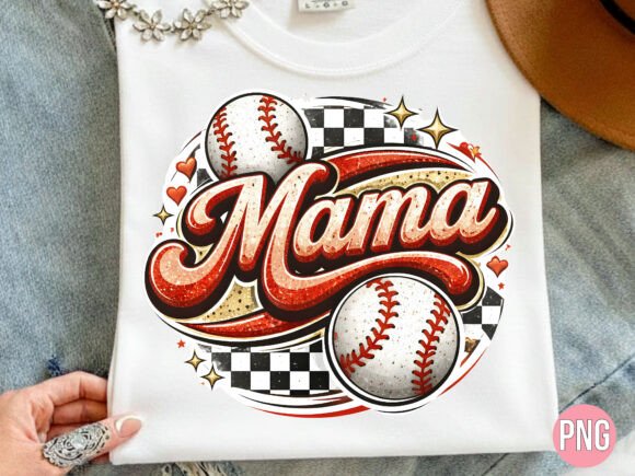 Evaluating the Baseball Mama Sport Red Glitter PNG for Digital and Print Projects