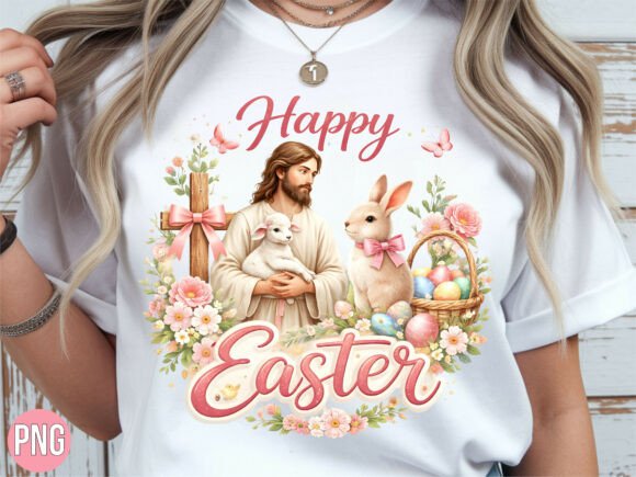 Evaluating the Happy Easter Jesus Lamb PNG T-shirt for Professional Print Projects