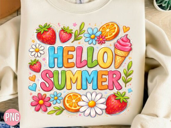 Maximizing Your Creative Projects with the Hello Summer Fruit Ice Cream PNG Shirt Design
