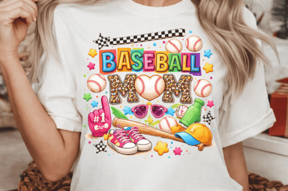 Trendy Retro Baseball Mom PNG Design: A Strategic Asset for Creators and Small Businesses